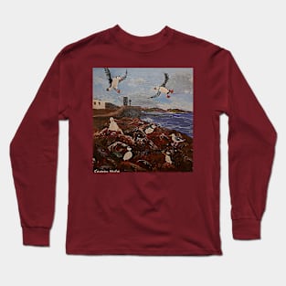 Puffins Landing Long Sleeve T-Shirt